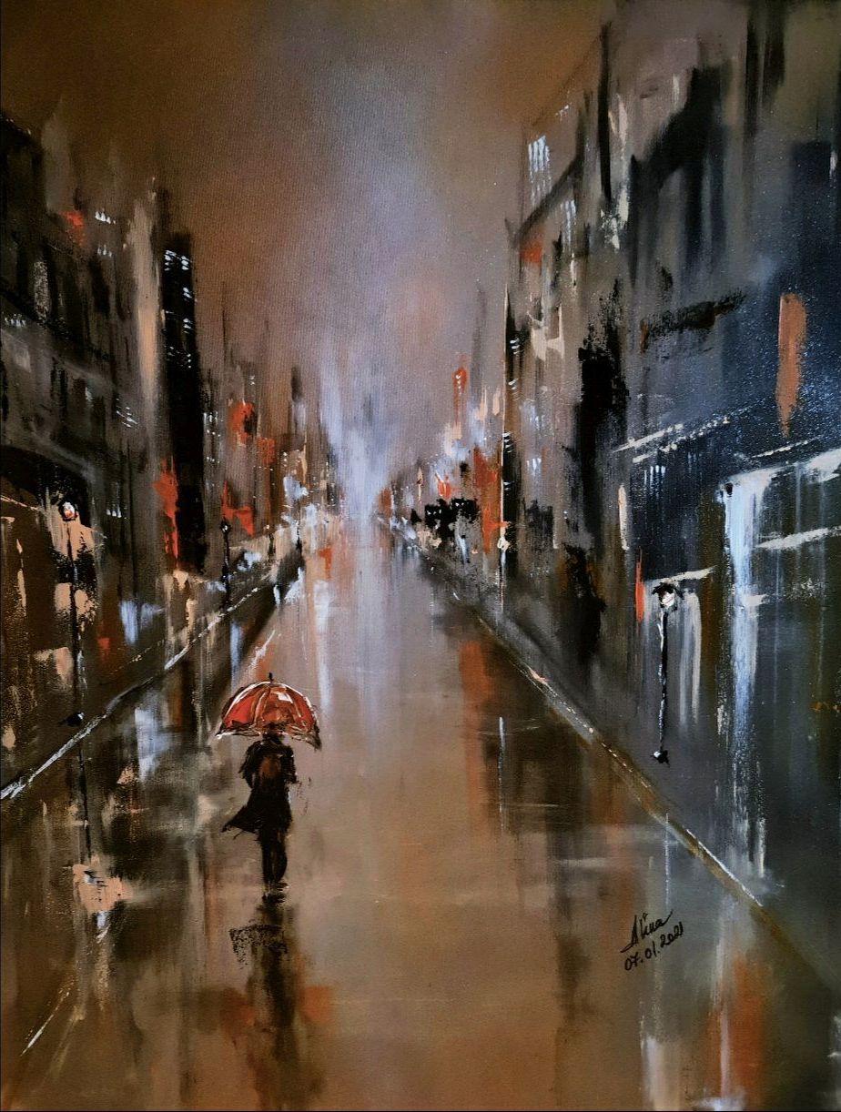 ArteDiAlina.com painting: Desert of rain